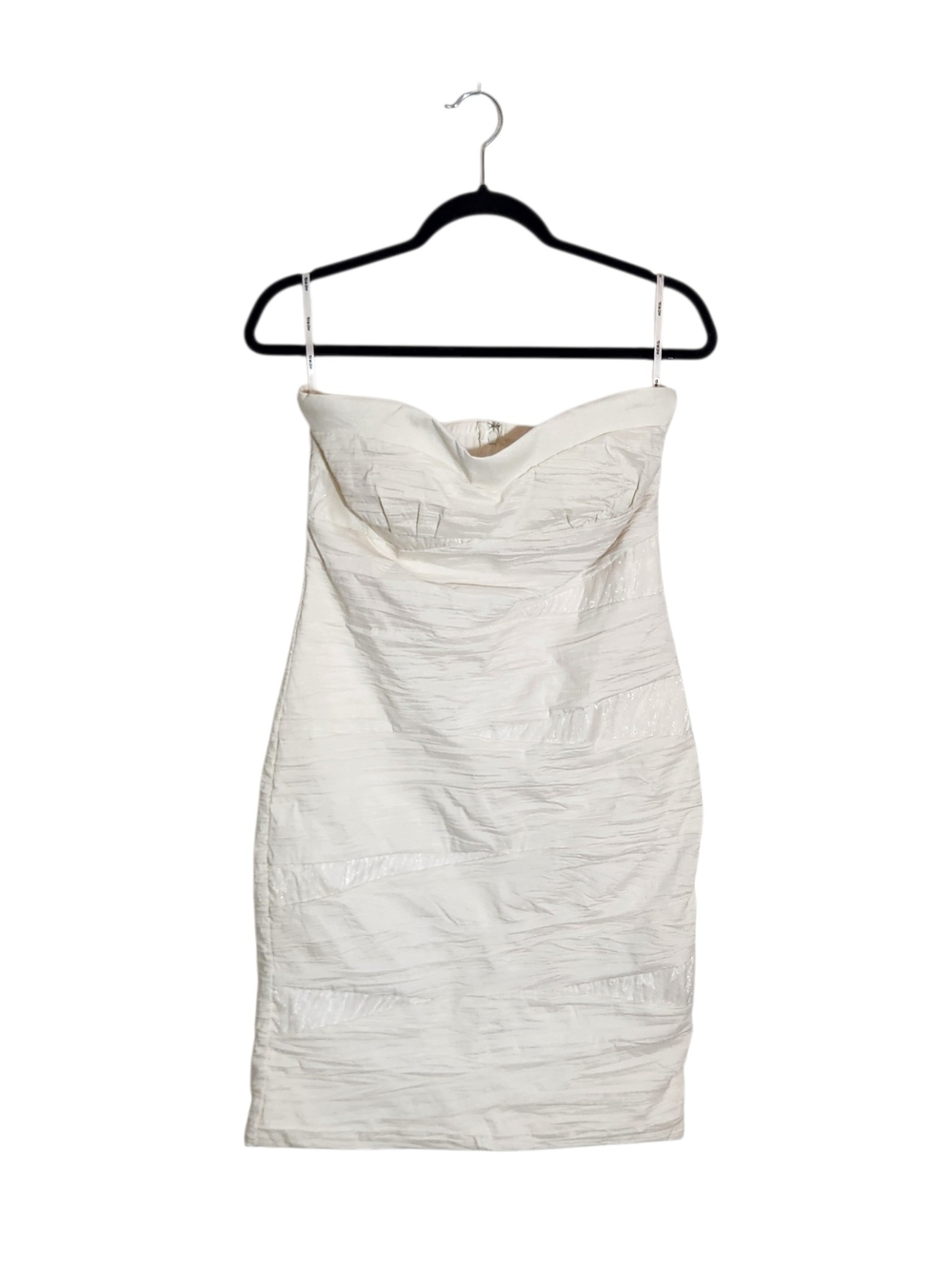 SNAP Off White Strapless Cocktail Dress Size Large NWT